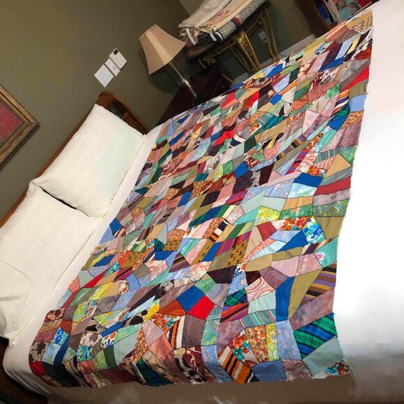 Patchwork quilt top - Picture 6 of 8